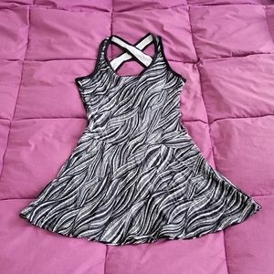 Equilibrium Activewear black & white  ballet / tennis dress / skort size S